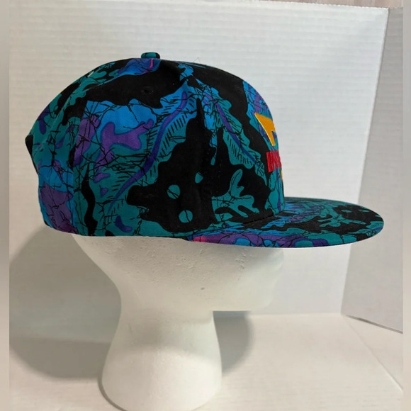 IN N OUT BURGER Blue Neon Retro Hat W/ Black Adjustable Snap Back Baseball Cap - Picture 7 of 10